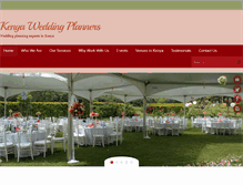 Tablet Screenshot of kenyaweddingplanners.com